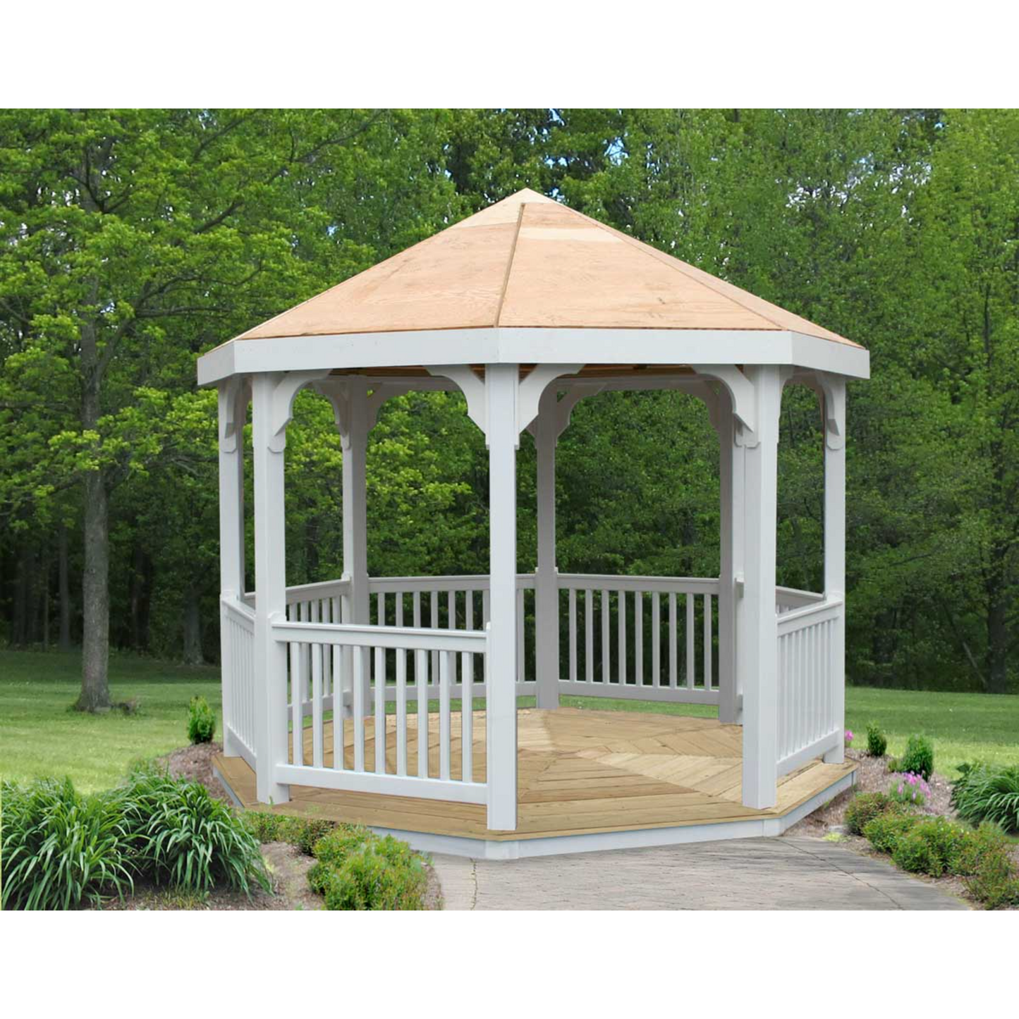 CreekVine Designs 10' Vinyl Octagon Gazebo