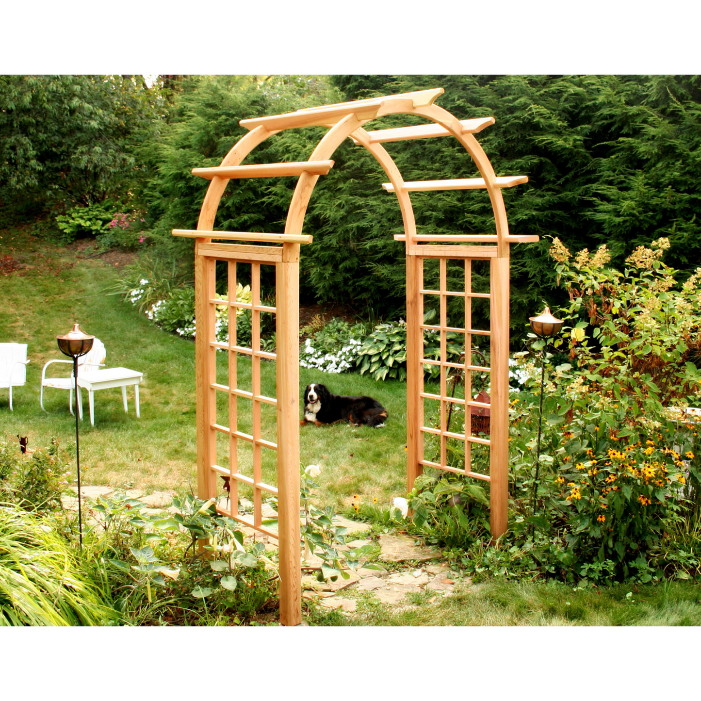 CreekVine Designs Cedar Arched Arbor