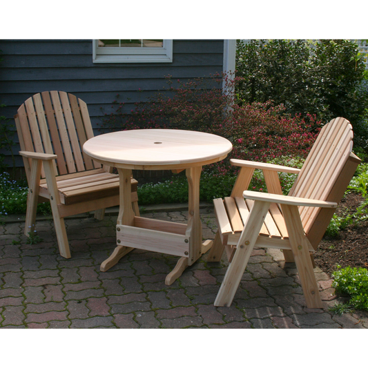 CreekVine Designs Cedar Fanback Bistro Set